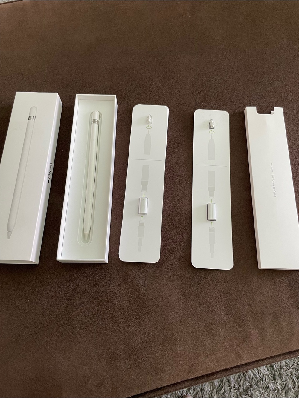 Apple Pencil 1st Generation A1603 w/ Box + Extra Tips & Adapters